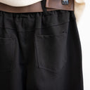 Μαύρο relaxed fit παντελόνι