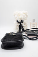 Μαύρο καστόρινο mini crossbody για κινητό