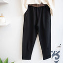 Μαύρο relaxed fit παντελόνι