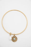 Minimal χειροπέδα με διακοσμητικά charms