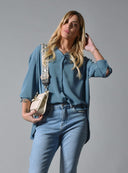 Ραφ ασύμμετρο oversized πουκάμισο