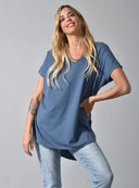 Ραφ oversized V-neck t-shirt