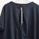 Μπλε oversized ασύμμετρο t-shirt