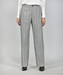FIGARO γκρι ριγέ tailored παντελόνι