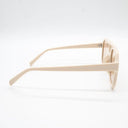 Μπεζ sunglasses με flat frame