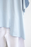 Σιέλ oversized ασύμμετρο t-shirt