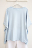 Σιέλ oversized ασύμμετρο t-shirt