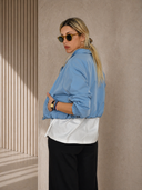 Σιέλ cropped lightweight jacket