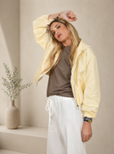 Κίτρινο butter cropped lightweight jacket