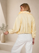 Κίτρινο butter cropped lightweight jacket