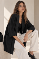 Μαύρη lurex detail knit cardigan