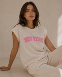 Μπεζ t-shirt New York