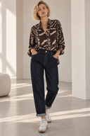 Μπλε boyfriend fit τζιν