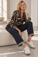Μπλε boyfriend fit τζιν