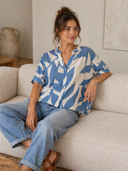 Ραφ abstract print oversized πουκάμισο