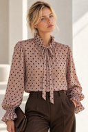 Σάπιο Μήλο Sheer Dot Blouse