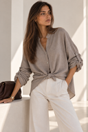 Stone relaxed fit shirt