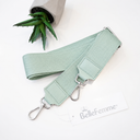 Φυστικί leather detail crossbody strap