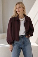 Δαμασκηνί cotton zip jacket