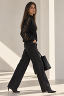 EIGHTY2 Μαύρο sequin sleeve sweatshirt