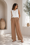 FIGARO Ταμπά linen relaxed fit παντελόνα