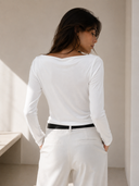 Off White draped neck top