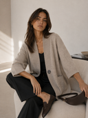 Πούρου lurex detail knit cardigan