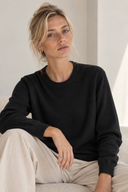 Μαύρο basic knit πουλόβερ