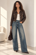 Dirty crossover wide leg τζιν
