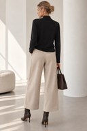 FIGARO Μαύρη mock neck basic top