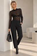 FIGARO Μαύρο slim fit pants
