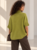 Lime oversized knit μπλούζα