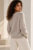 Μπεζ fluffy cardigan