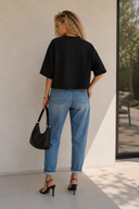 Μαύρο oversized 3/4 top
